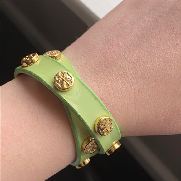 Tory Burch Patent Leather Wrap Bracelet - Picture 2 of 7
